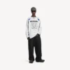 Pánské oversized tričko s dlouhým rukávem Balenciaga | NBA Collaboration v barvě bílá/vícebarevná