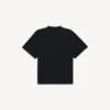 Pánské oversized tričko s motivem vintage surfaře v černé barvě