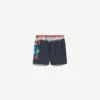 Pánské plavky s výrazným tie-dye potiskem v černé barvě