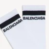 Pánské ponožky s logem v bílé/černé barvě