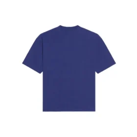 Pánské retro pletené tričko s krátkým rukávem Balenciaga FW21, tmavě modré 612966TKVD33967
