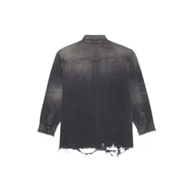 Pánská roztržená Denim košile SS21, černá 657610TBP191090