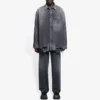 Pánská roztržená Denim košile SS21, černá 657610TBP191090