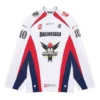 Pánské sportovní hokejové tričko Balenciaga SS21 s dlouhým rukávem, síťovina, bílé 657105TKV248090