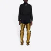Pánské sportovní tričko s dlouhým rukávem Balenciaga FW21 Alphabet, černé, 661749444B81077