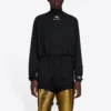 Pánské sportovní tričko s dlouhým rukávem Balenciaga FW21 Alphabet, černé, 661749444B81077