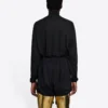 Pánské sportovní tričko s dlouhým rukávem Balenciaga FW21 Alphabet, černé, 661749444B81077