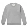 Pánský svetr Balenciaga s kulatým výstřihem a vzorem Micro Mark Alphabet, šedý, 556147TBV141300