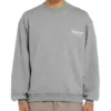 Pánský svetr Balenciaga s kulatým výstřihem a vzorem Micro Mark Alphabet, šedý, 556147TBV141300
