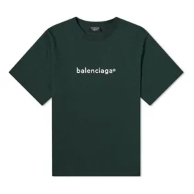 Pánský svetr Balenciaga s potiskem abecedy, kulatým výstřihem a krátkými rukávy, zelený 612966TIV543011