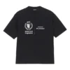 Pánský svetr Balenciaga x WFP 1. generace s potiskem loga, kulatým výstřihem a krátkými rukávy, černý 612966THV841000