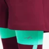 Pánské technické šortky v barvě burgundské/aqua