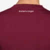 Pánské technické tričko s dlouhým rukávem v barvě burgundské/aqua