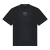 Pánské tričko Balenciaga FW21 Couture Alphabet s kulatým výstřihem a krátkými rukávy, černé 651795TJV901070
