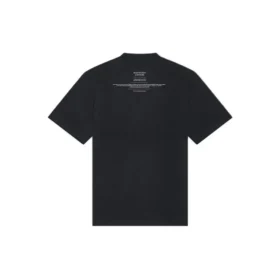 Pánské tričko Balenciaga FW21 Couture Alphabet s kulatým výstřihem a krátkými rukávy, černé 651795TJV901070