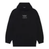 Pánské tričko Balenciaga FW21 s kapucí, volný střih, dlouhé rukávy, černé 651799TJV910107