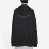 Pánské tričko Balenciaga FW21 s kapucí, volný střih, dlouhé rukávy, černé 651799TJV910107