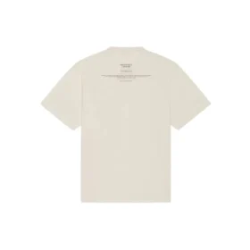 Pánské tričko Balenciaga FW21 s potiskem abecedy, krátký rukáv, béžové 651795TJV909054