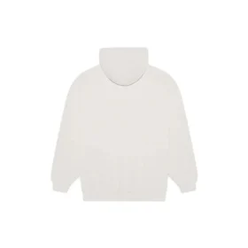 Pánské tričko Balenciaga FW21 s potiskem loga a písmen, s kapucí a dlouhými rukávy, krémově bílé 570811TIV552970