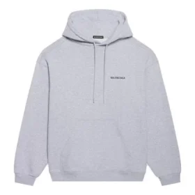 Pánské tričko Balenciaga FW21 s potiskem loga, dlouhé rukávy, šedé 600583TIV841167