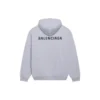 Pánské tričko Balenciaga FW21 s potiskem loga, dlouhé rukávy, šedé 600583TIV841167