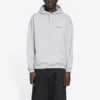 Pánské tričko Balenciaga FW21 s potiskem loga, dlouhé rukávy, šedé 600583TIV841167