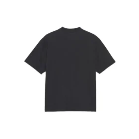 Pánské tričko Balenciaga Retro Knit BB Paris s potiskem, verze s krátkým rukávem, černé 594579TGV601000