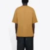 Pánské tričko Balenciaga s kulatým výstřihem, potiskem písmen a krátkými rukávy, khaki 620969TIV509605