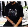 Pánské tričko Balenciaga s nadměrným potiskem loga, retro styl, s volnými rameny a krátkými rukávy, černé 620969TIVA11000