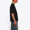 Pánské tričko Balenciaga s potiskem abecedy, krátký rukáv, černé 612966TJVD91034