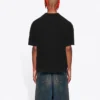 Pánské tričko Balenciaga s potiskem abecedy, krátký rukáv, černé 612966TJVD91034