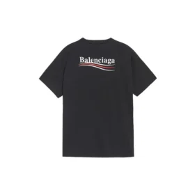 Pánské tričko Balenciaga s potiskem abecedy, krátký rukáv, černé 641675TIV521070