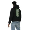 Pánské tričko Balenciaga s potiskem, černé, s dlouhými rukávy 556136TDV151000