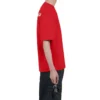 Pánské tričko Balenciaga s velkým logem, retro, s krátkým rukávem, červené 612966TIVG56540