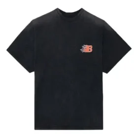 Pánské tričko Balenciaga SS21 Flame Retro s krátkým rukávem, černé, 656978TKV701076