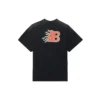 Pánské tričko Balenciaga SS21 Flame Retro s krátkým rukávem, černé, 656978TKV701076