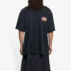 Pánské tričko Balenciaga SS21 Flame Retro s krátkým rukávem, černé, 656978TKV701076