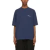 Pánské tričko Balenciaga SS21 Retro s krátkým rukávem, modré 612966TJV874866