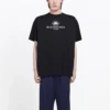 Pánské tričko Balenciaga SS21 s logem „B Alphabet“ a vzorem, krátký rukáv, černé 570803TFV761000