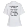 Pánské tričko Balenciaga SS21 s potiskem, krátký rukáv, bílé 641613TJVI59040