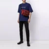 Pánské tričko Balenciaga SS21 s potiskem loga a písmen, krátký rukáv, modré, 612966TIV545400