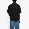Pánské tričko Balenciaga SS21 s potiskem loga v jednobarevném provedení, krátký rukáv, černé 612966TJV871070