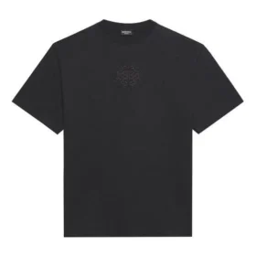 Pánské tričko Balenciaga SS21 s potiskem loga, volný střih, kulatý výstřih, krátký rukáv, černé 641675TKV711069