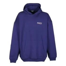 Pánské tričko Balenciaga SS21 s potiskem, modré, 620973TIV531195