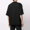 Pánské tričko Balenciaga SS21 s potiskem, volný střih, s krátkým rukávem, černé 641614TJV801070