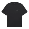 Pánské tričko Balenciaga SS21 s vyšívaným logem, krátký rukáv, černé 641675TKV861070