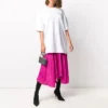 Pánské tričko Balenciaga SS21 z bavlny s logem, kulatým výstřihem a krátkými rukávy, bílé 641655TJV879040