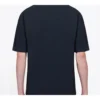 Pánské tričko Balenciaga Top Model Retro Knit, úzký střih, krátký rukáv, černé 612966TIV821000