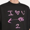 Pánské tričko i<3 u s středním střihem v černé barvě