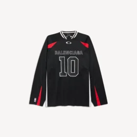 Pánské tričko s dlouhým rukávem Balenciaga | NBA Collaboration v černé/vícebarevné barvě